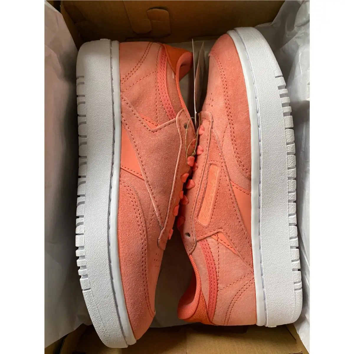 Reebok shoes - Reebok Club C Double - Club Double - FZ0848 - Twisted Coral/White 3