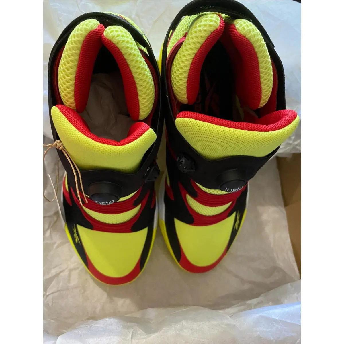 Reebok shoes - Reebok Instapump Fury - Instapump Fury - G55142 - Acid Yellow/Black-Vector Red 19