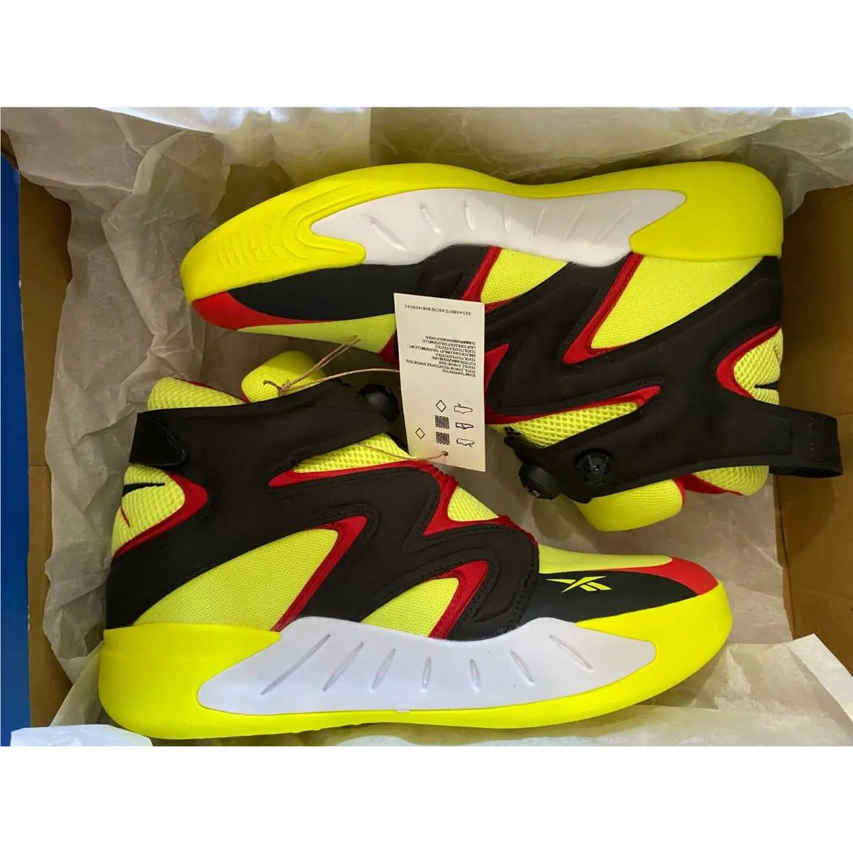 Reebok shoes - Reebok Instapump Fury - Instapump Fury - G55142 - Acid Yellow/Black-Vector Red 40