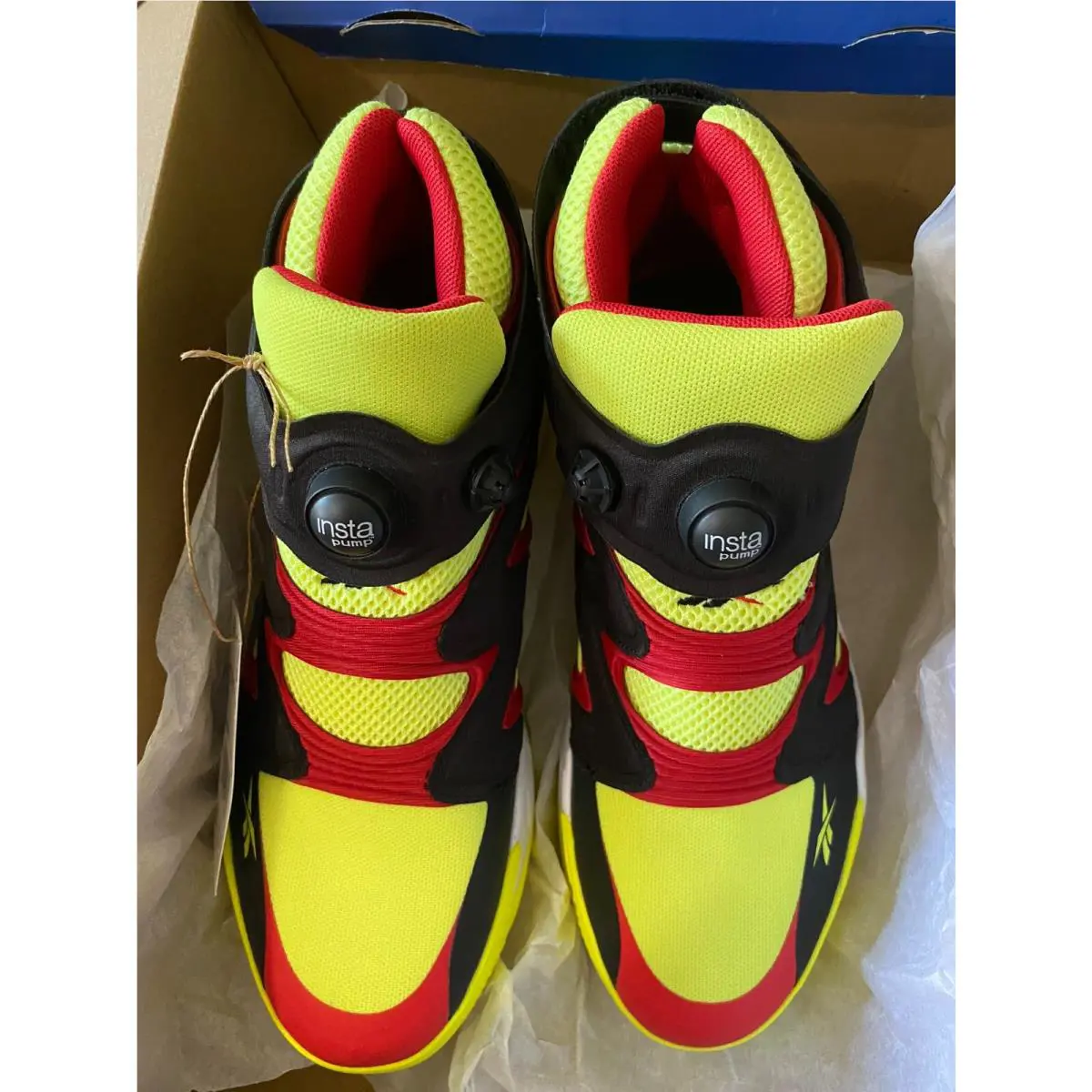 Reebok shoes - Reebok Instapump Fury - Instapump Fury - G55142 - Acid Yellow/Black-Vector Red 20