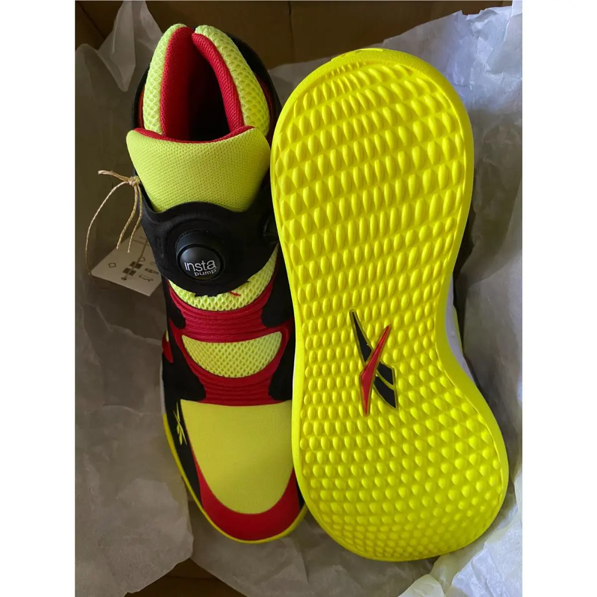 Reebok shoes - Reebok Instapump Fury - Instapump Fury - G55142 - Acid Yellow/Black-Vector Red 21