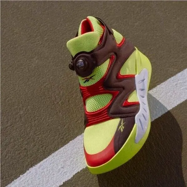Reebok shoes - Reebok Instapump Fury - Instapump Fury - G55142 - Acid Yellow/Black-Vector Red 38