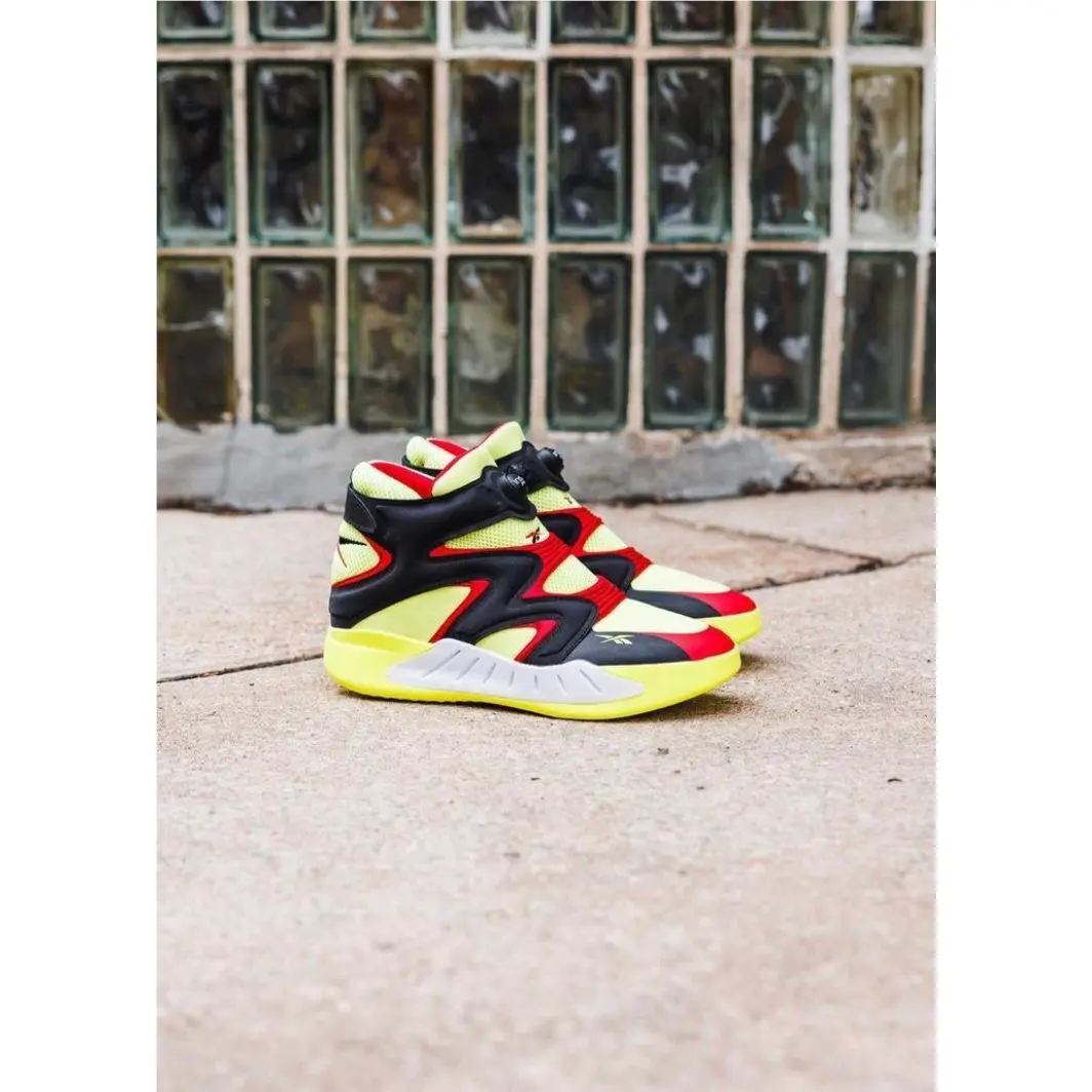 Reebok shoes - Reebok Instapump Fury - Instapump Fury - G55142 - Acid Yellow/Black-Vector Red 46