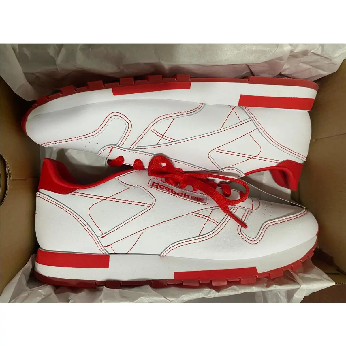 Reebok shoes - Reebok Classic Leather - Classic Leather - GW0150 - WHITE RED 15