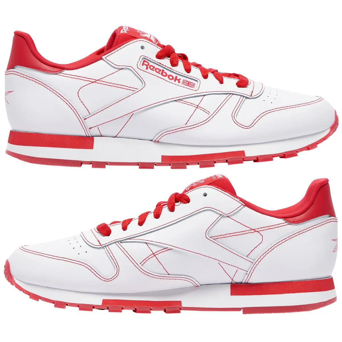 Reebok shoes - Reebok Classic Leather - Classic Leather - GW0150 - WHITE RED 9