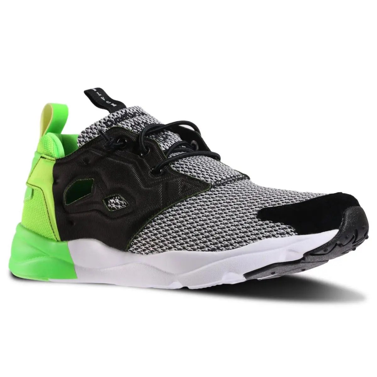 Reebok shoes - Black/Grey/White/Lime Green 4