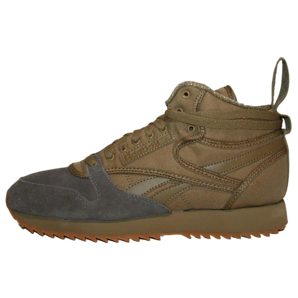 Reebok Men`s Classic Leather Mid Ripple TB Shoe Size: 6.5 - Thatch/Trek Grey