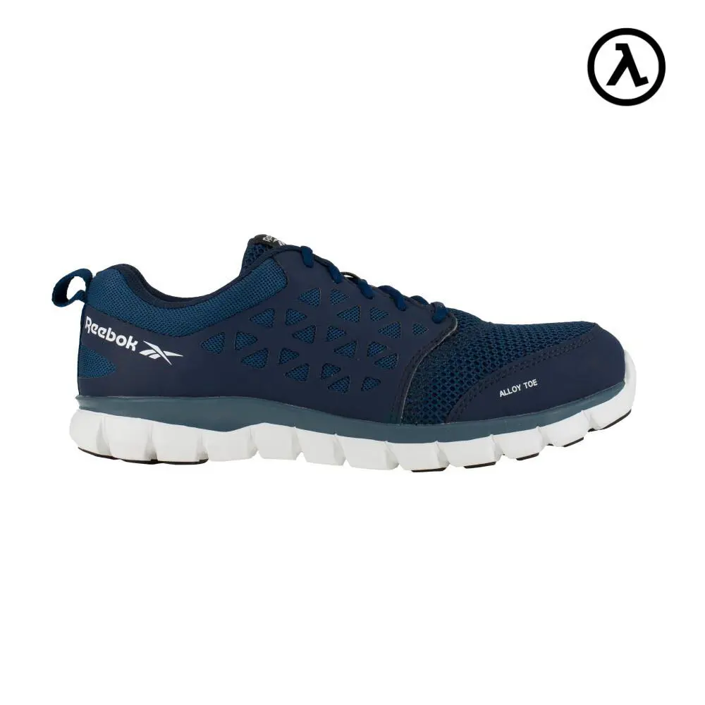 Reebok Sublite Cushion Work Men`s Athletic Shoe Navy Boots RB4043 - All Sizes - Navy