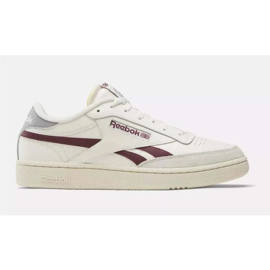 Reebok shoes - Chalk / Classic Maroon / Pure Grey 3 4