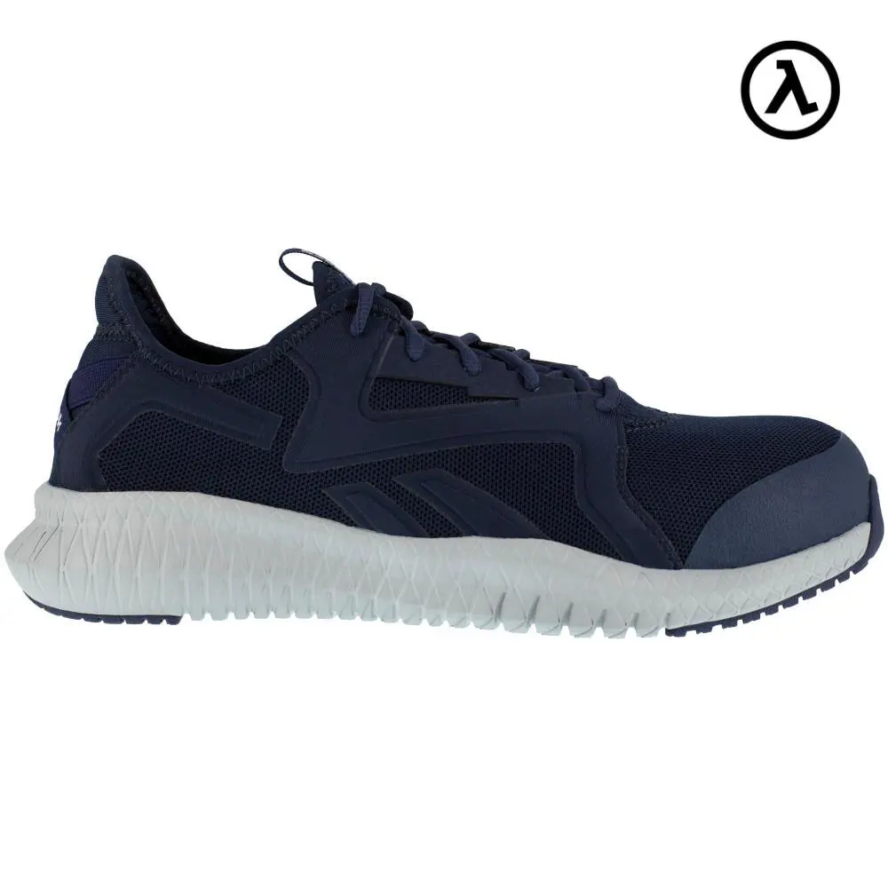 Reebok Flexagon 3.0 Work Men`s Athletic Shoe Navy/grey Boots RB4066 - All Sizes - Navy and Grey
