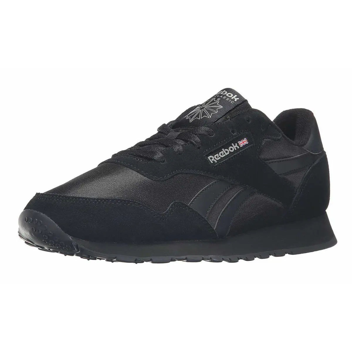 Men`s Reebok Royal Nylon Running Shoes Black White - Black, :: Black/Black/Carbon