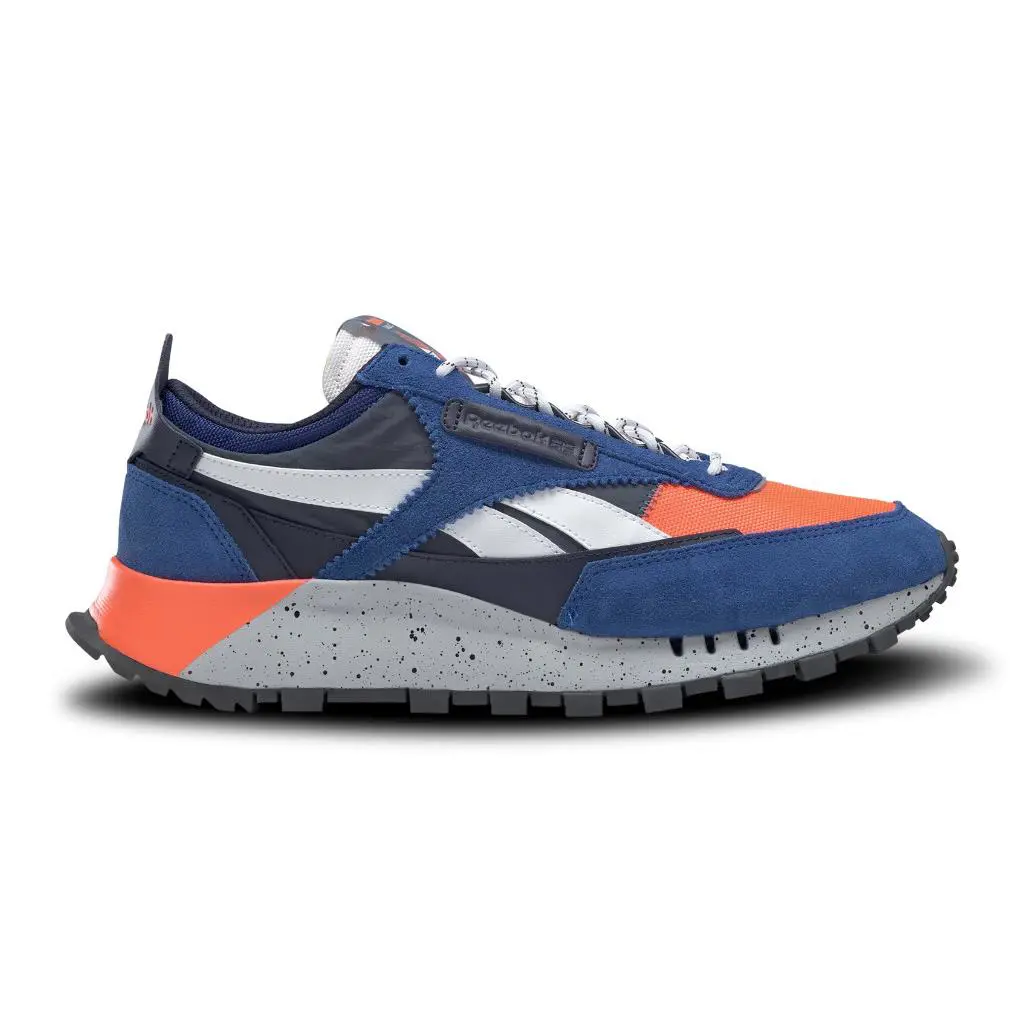 Reebok Classic Leather Legacy GV7731 Men`s Size 8-11 Blue Orange White Casual - Collegiate Royal/Orange Flare/Brave Blue