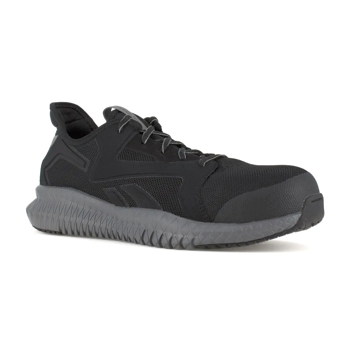 Reebok Men`s Flexagon 3.0 Composite Toe Athletic Work Shoes RB4064 - Black