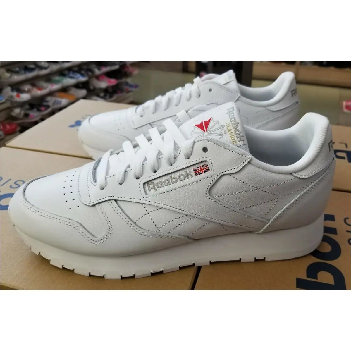 Reebok shoes - Reebok Classic Leather - Classic Leather - 9771 100008492 - White 7
