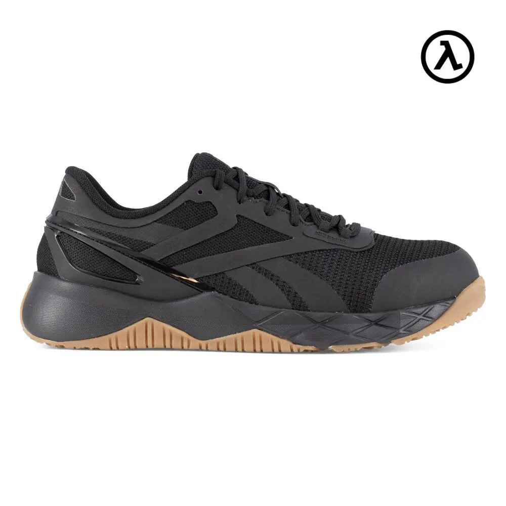 Reebok Nanoflex TR Work Men`s Athletic Shoe Black Boots RB3317 - All Sizes - Black