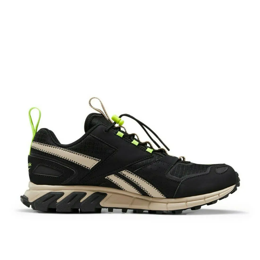 Womens Reebok Classics Dmxpert Sneakers Black Neon Yellow - Black