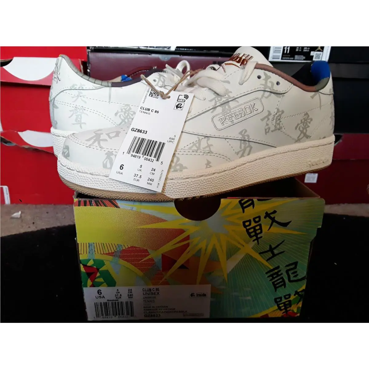 Reebok shoes - Reebok Kung Fu Panda Club C 85 Chinese Calligraphy Classic - GZ8633 - White 0