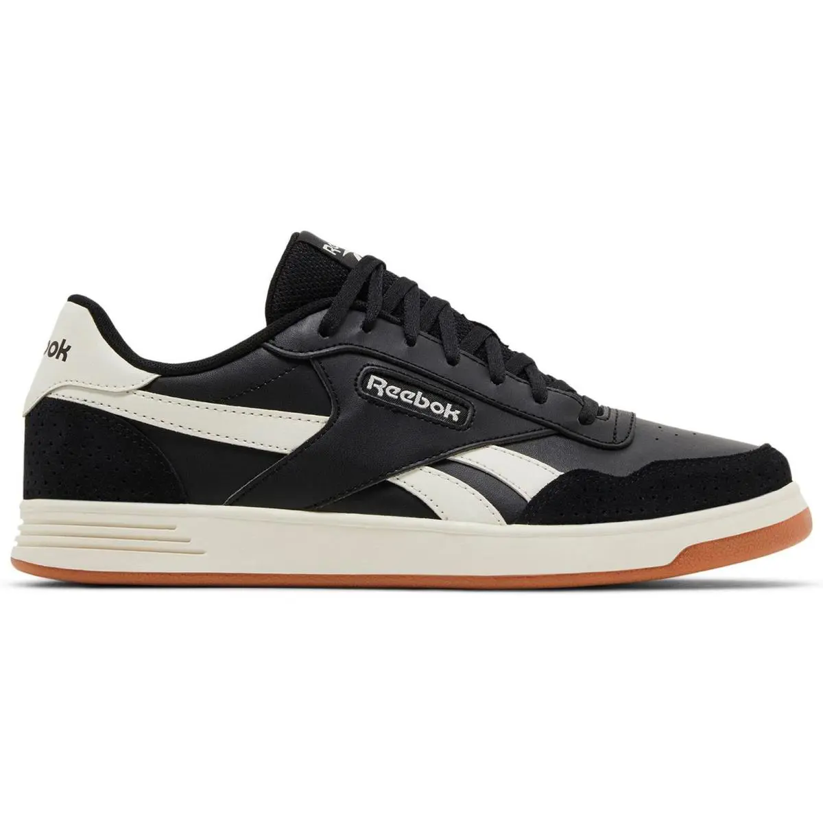 100074282 Mens Reebok Court Advance - Black/Chalk/Black