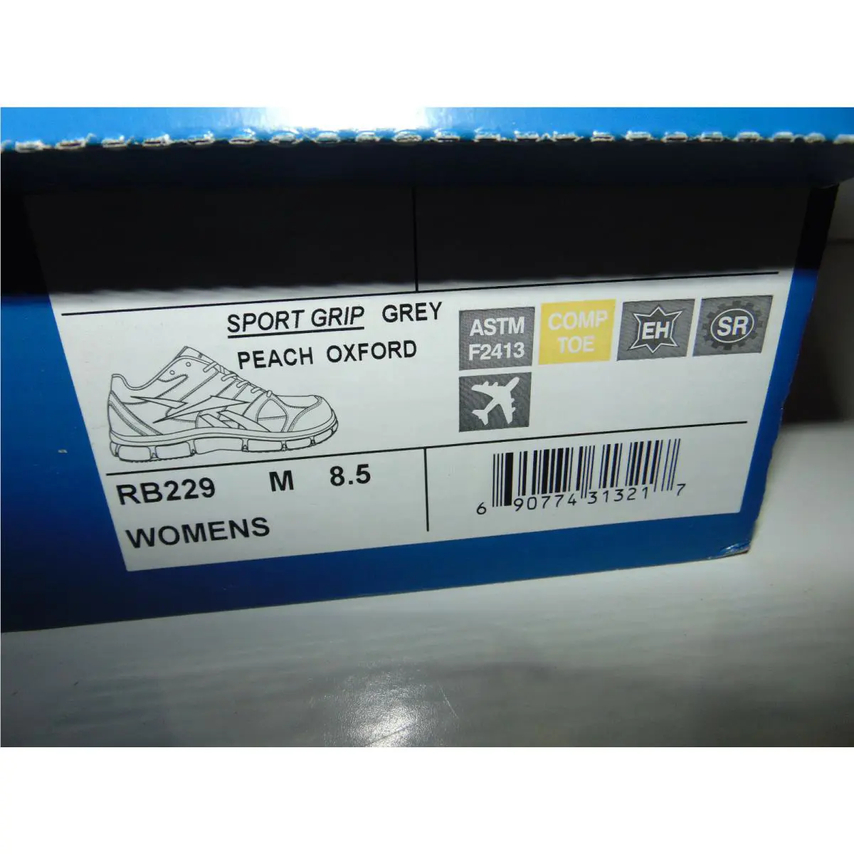 Reebok shoes - Sports grip - Sports grip - Grey/Peach Oxford 16