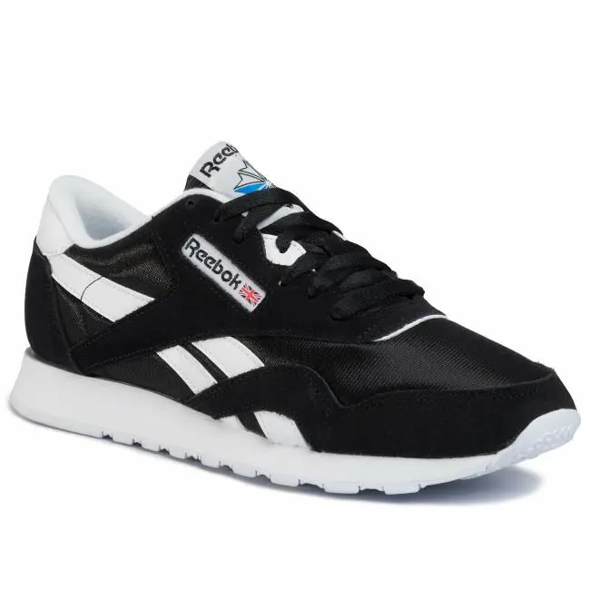 Reebok Classic Nylon Black/white Running Shoe FV1592 Mens Sneaker - black/white