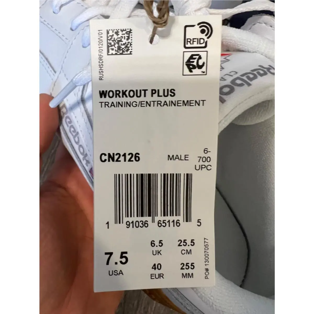 Reebok shoes - Reebok Workout Plus - Workout Plus - CN2126 - White 3