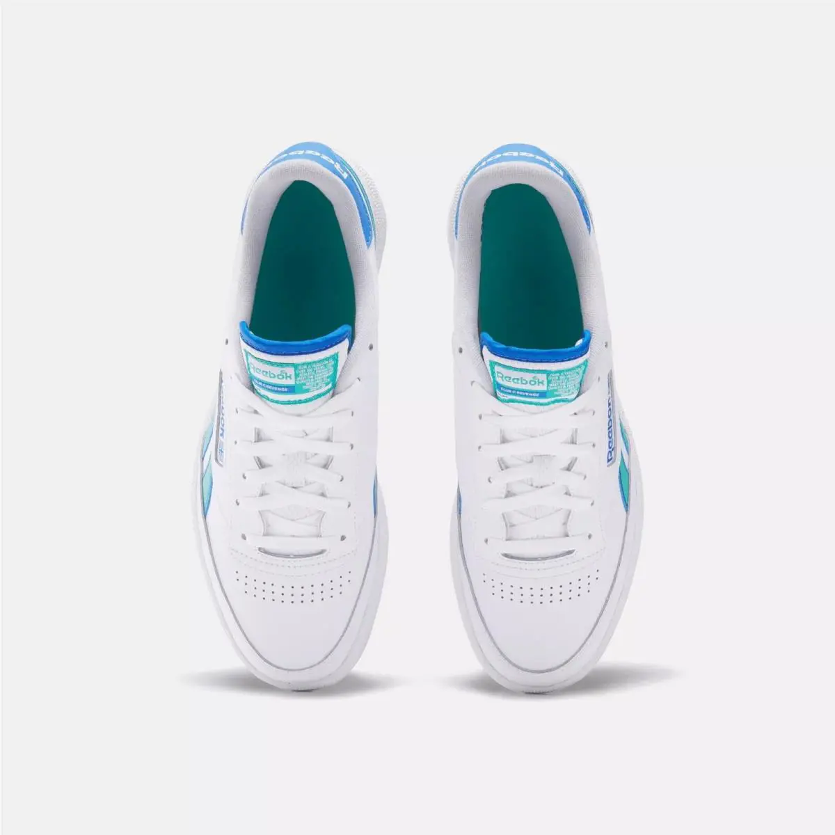 Reebok shoes - White/Kineticblue/Unlshedgreen 3