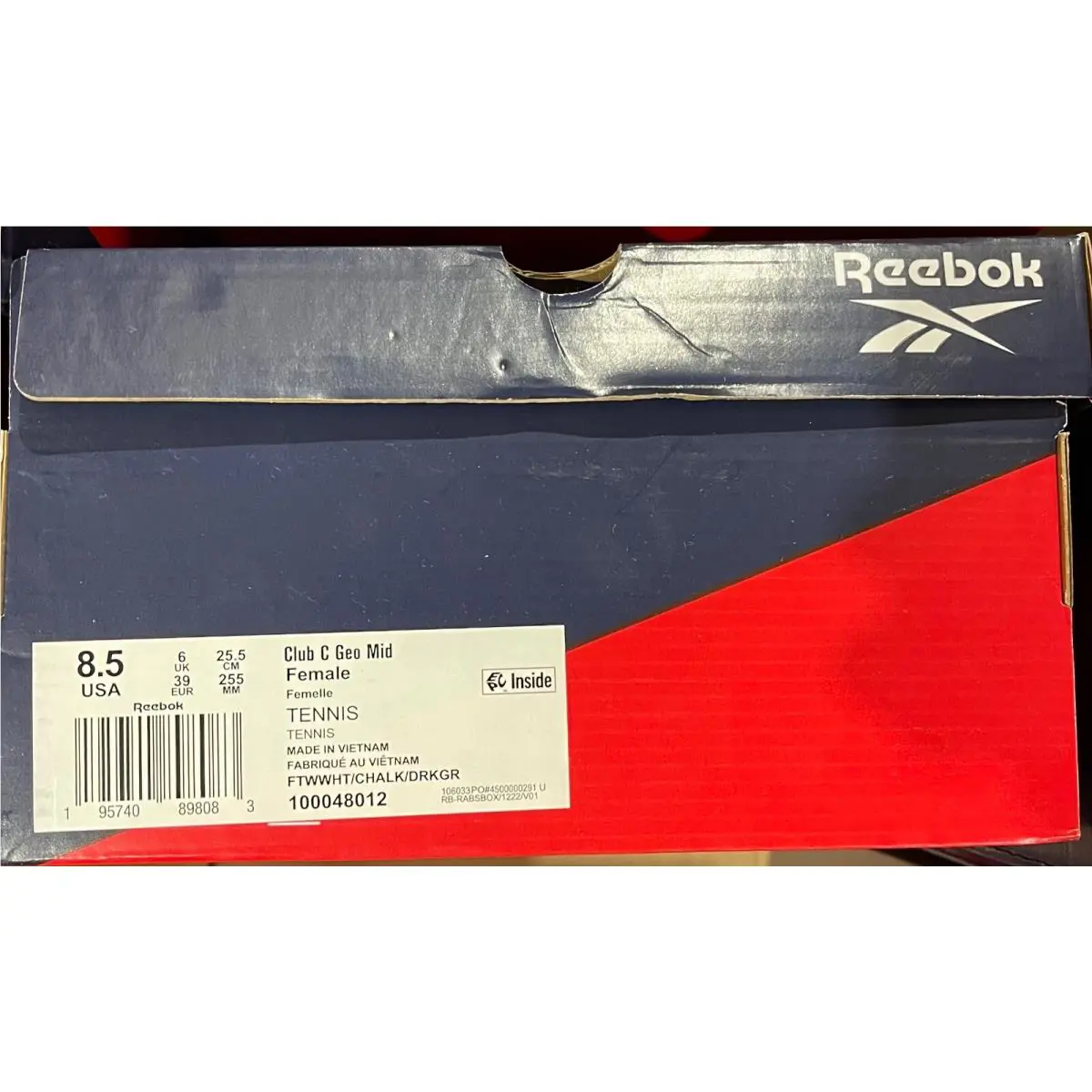 Reebok shoes - Reebok Club C Geo - Club Geo - White/Chalk/Dark Green 4