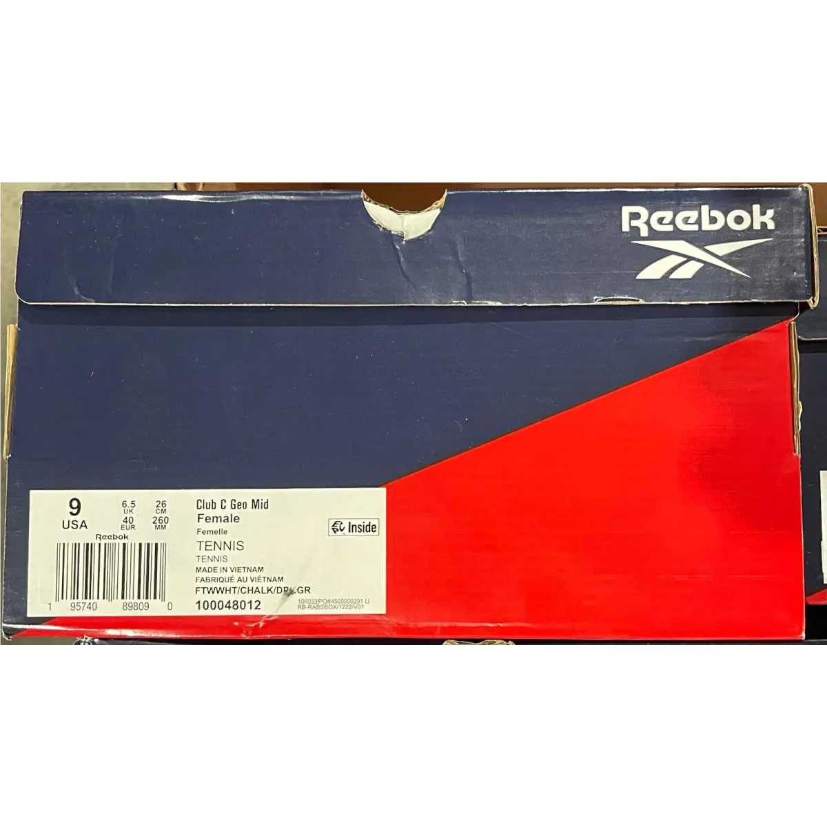 Reebok shoes - Reebok Club C Geo - Club Geo - White/Chalk/Dark Green 5