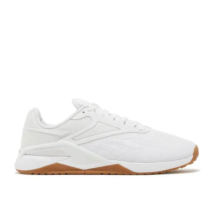 Women Reebok Nano X2 Training Shoes White Pure Grey Gum GZ6438 Trainer Crossfit - White