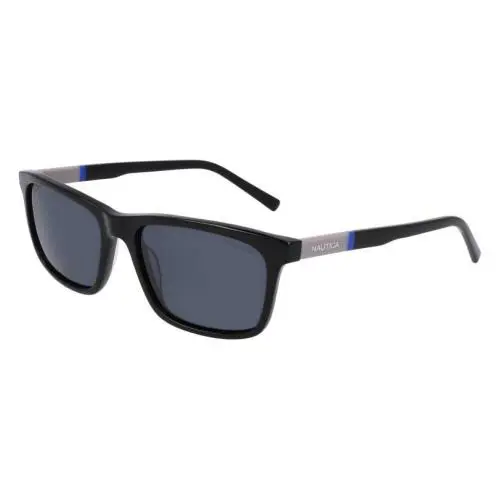 Nautica N-6254S 001 Black Polarized Sunglasses with Grey Lenses