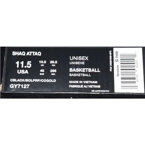 Reebok shoes - Reebok Shaq Attaq - Shaq Attaq - GY7127 - Black 6