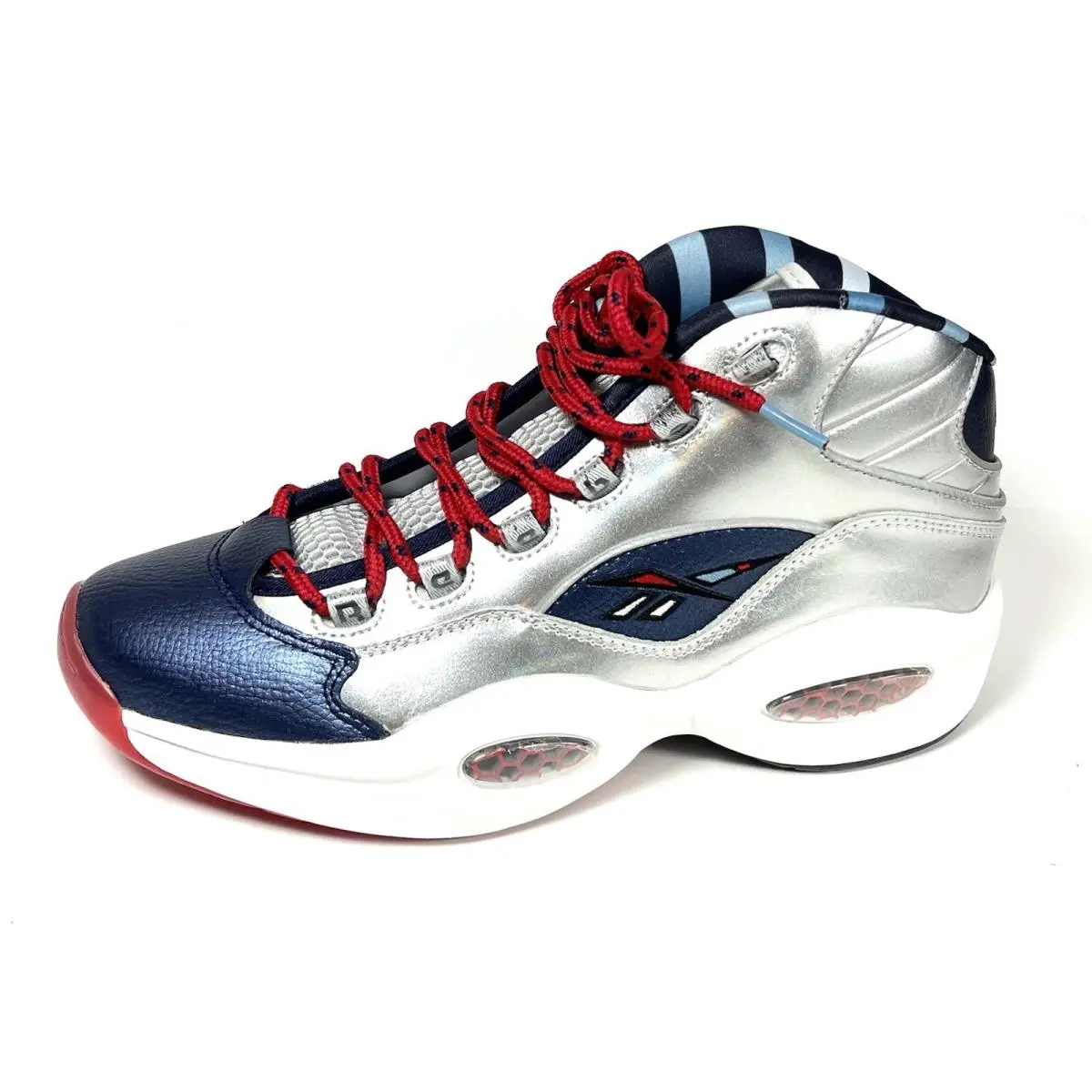 Reebok Shoes Mens 10 Classic Question Mid Iverson x Harden OG Meets OG Silver