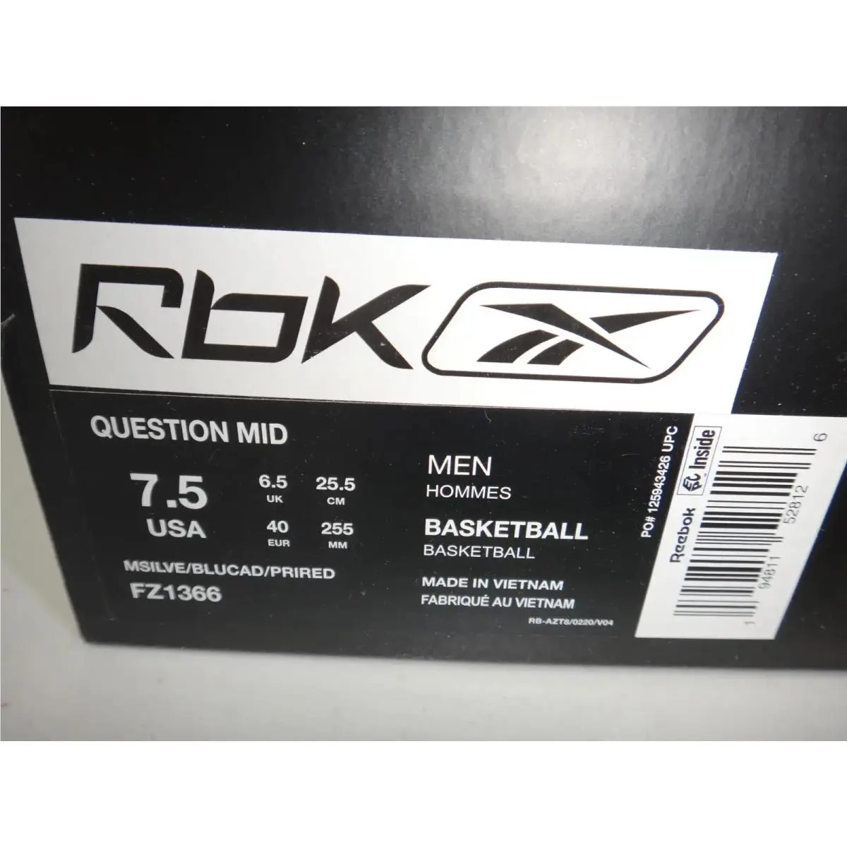 Reebok shoes - Reebok Question James Harden Cross Over - FZ1366 - Silver 1