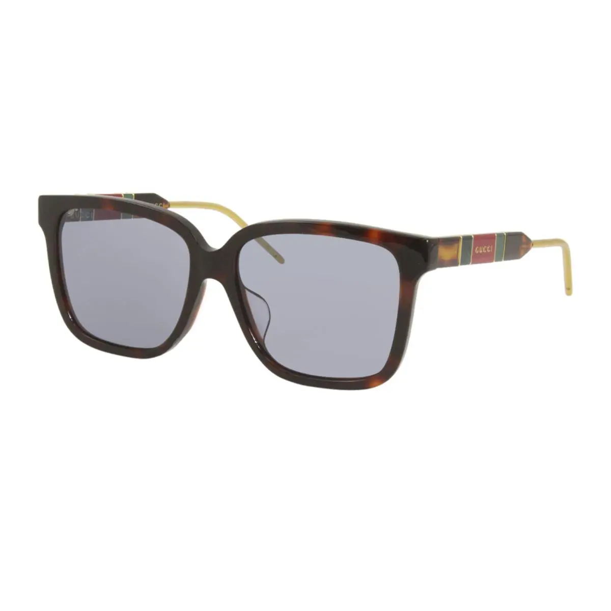 Gucci GG0599SA-002 Women`s Havana Gold / Blue Tinted Sunglasses