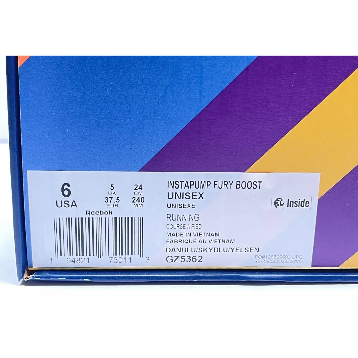 Reebok shoes - Reebok Instapump Fury - Instapump Fury - GZ5362 - Multicolor (UPC: 194821730113) 8
