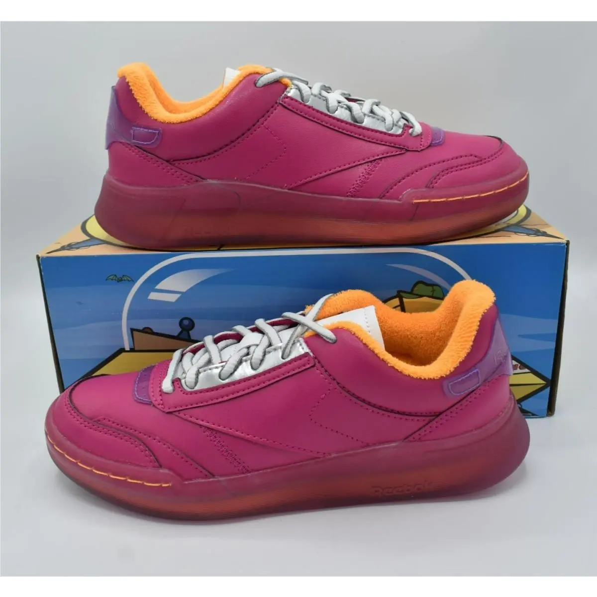 Reebok X The Jetsons Club C Legacy Mens 6.5 Womens 8 Pink Shoes Sneaker