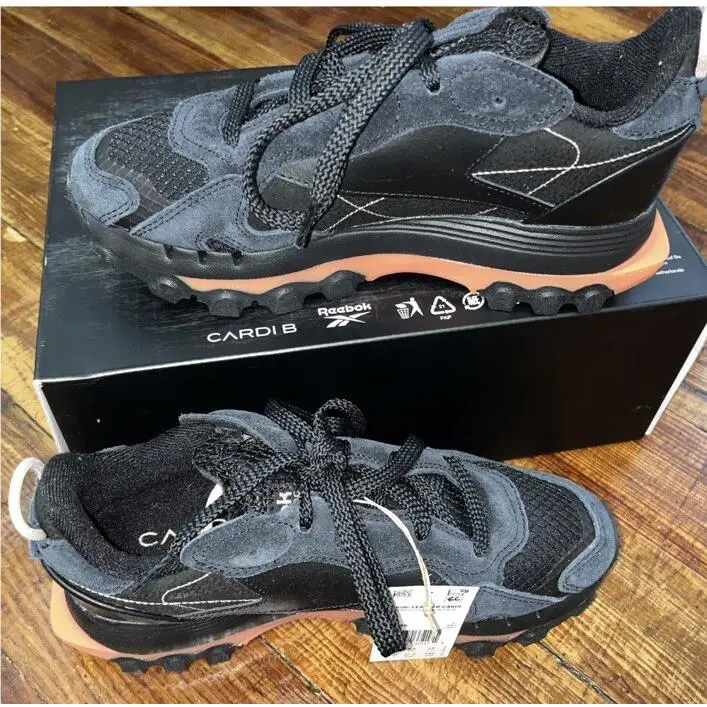 Reebok shoes - Reebok x Cardi B Women`s Classic Leather - Reebok Women Shoes - Black 0