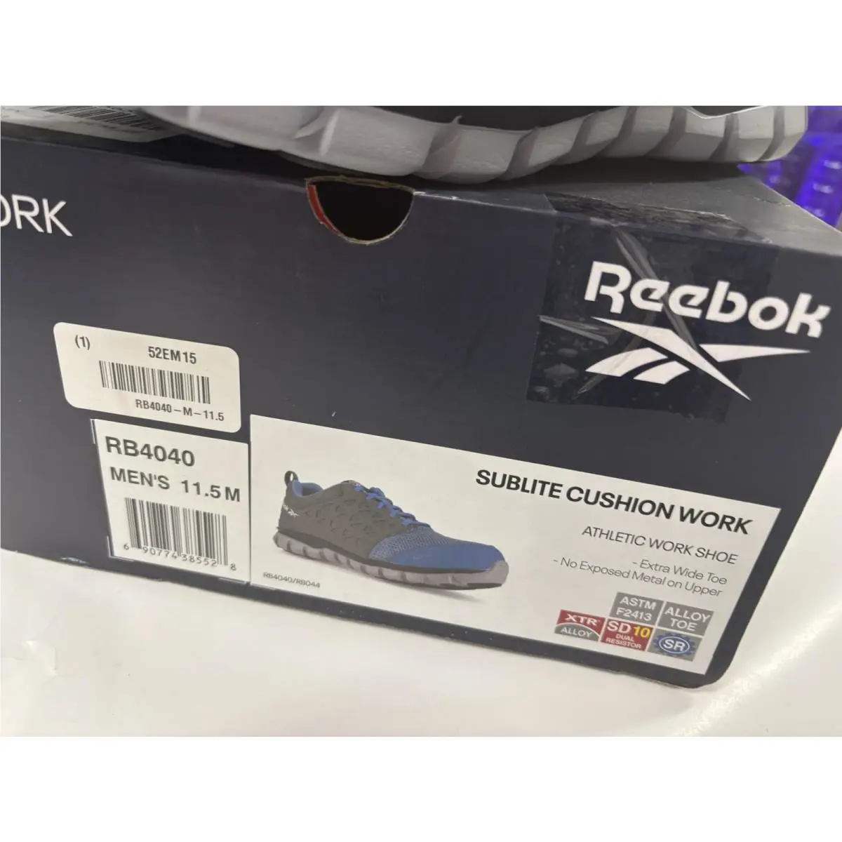 Reebok shoes - SUBLITE CUSHION WORK - SUBLITE CUSHION WORK - RB4040 - Blue and Grey 6