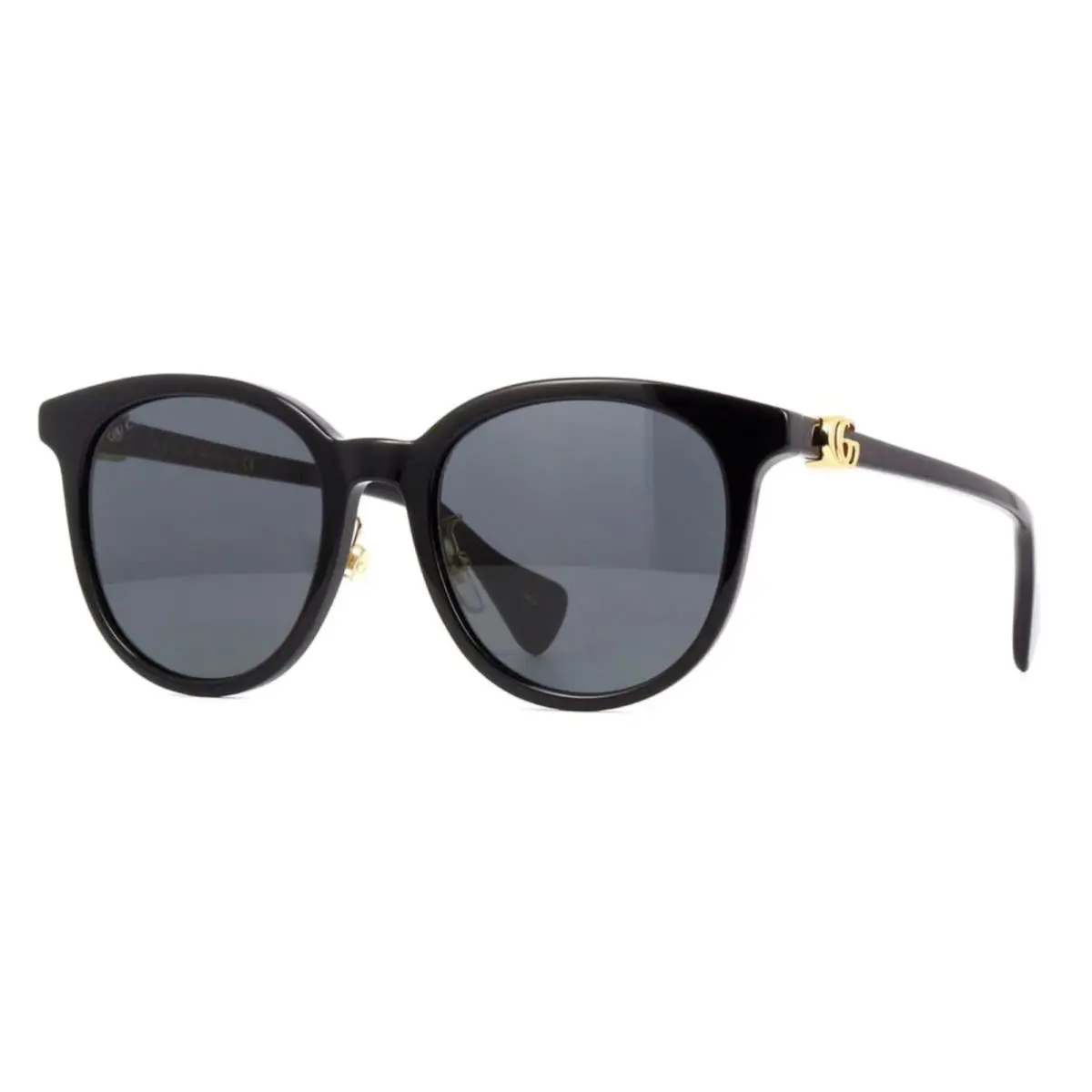 Gucci Women`s GG1073SK-001 Shiny Black Frame / Gray Tinted Lens Sunglasses