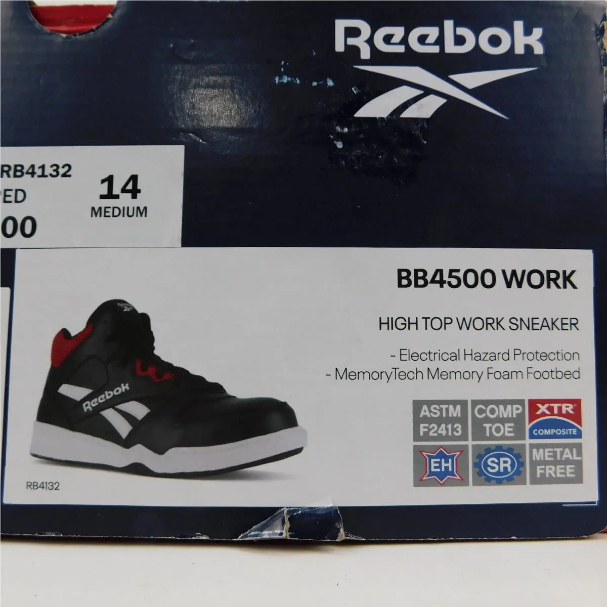 Reebok shoes - Reebok Work - Work - RB4132 - black and red (UPC: 690774511781) 11