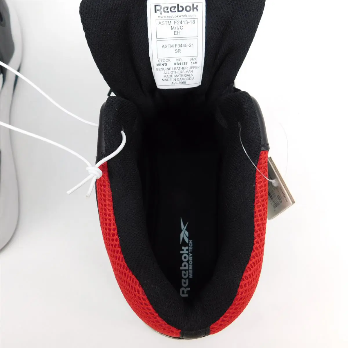 Reebok shoes - Reebok Work - Work - RB4132 - black and red (UPC: 690774511781) 20