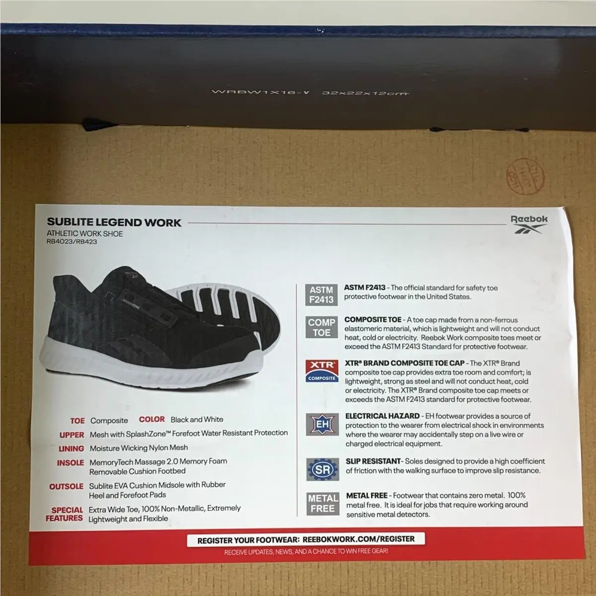 Reebok shoes - Reebok Work - Work - RB423 - Black (UPC: 690774482999) 8