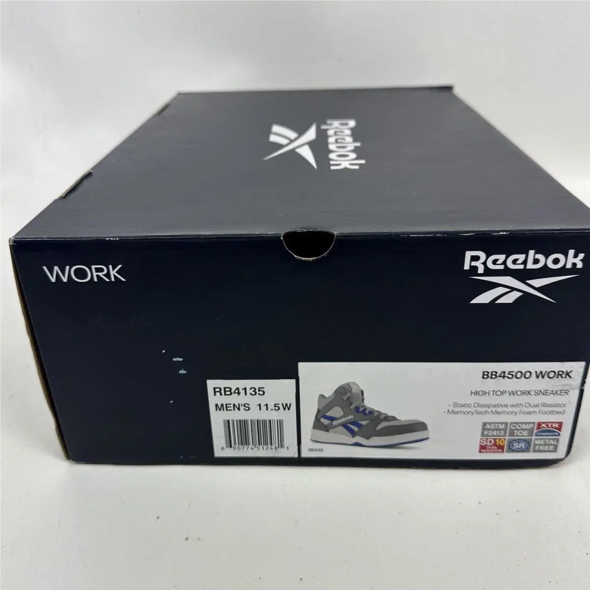 Reebok shoes - Comp Toe Work Shoes - Comp Toe Work Shoes - RB4135 - Gray/Blue (UPC: 0690774512481) 9
