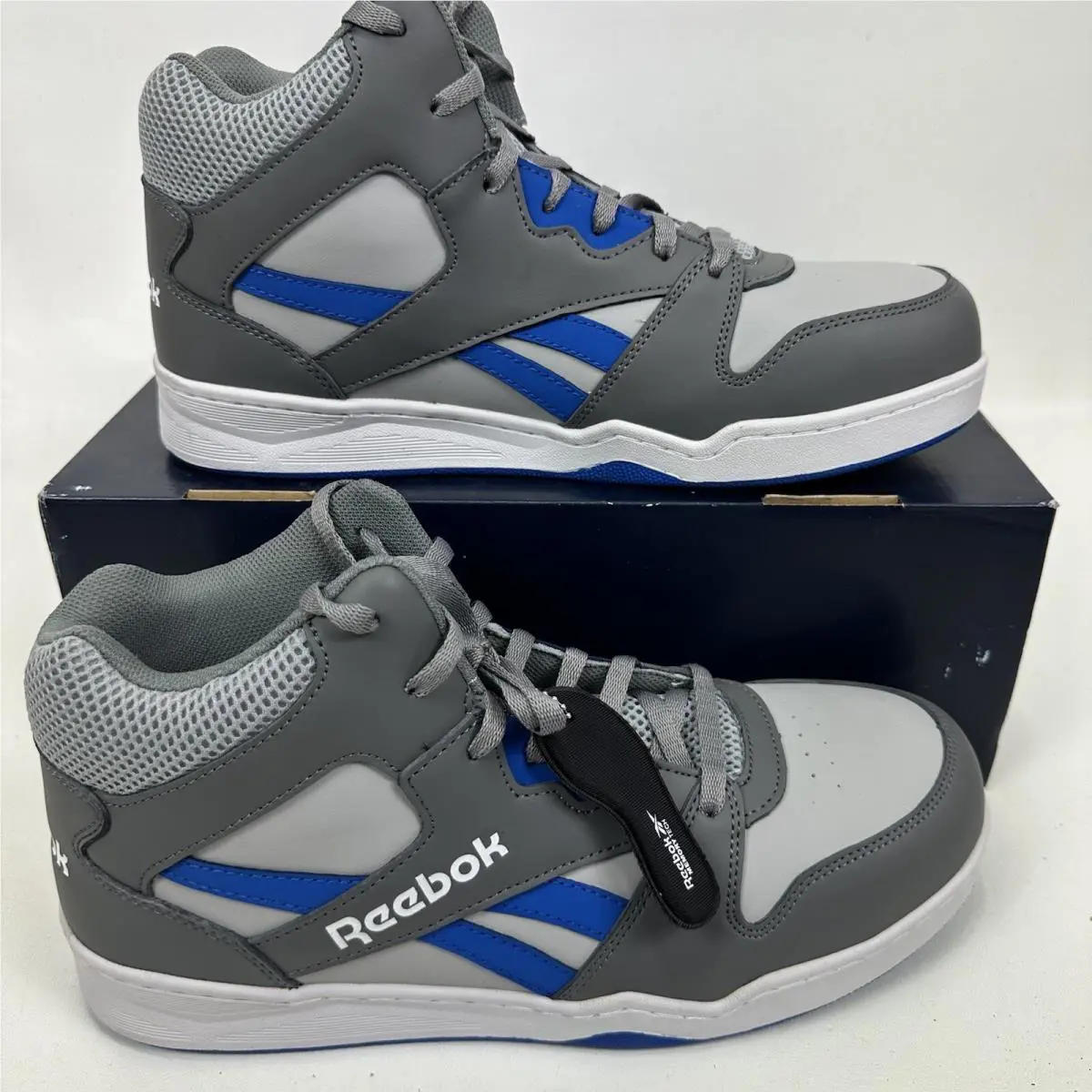 Reebok shoes - Comp Toe Work Shoes - Comp Toe Work Shoes - RB4135 - Gray/Blue (UPC: 0690774512481) 3