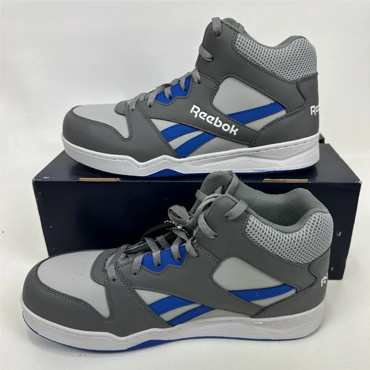 Reebok shoes - Comp Toe Work Shoes - Comp Toe Work Shoes - RB4135 - Gray/Blue (UPC: 0690774512481) 4