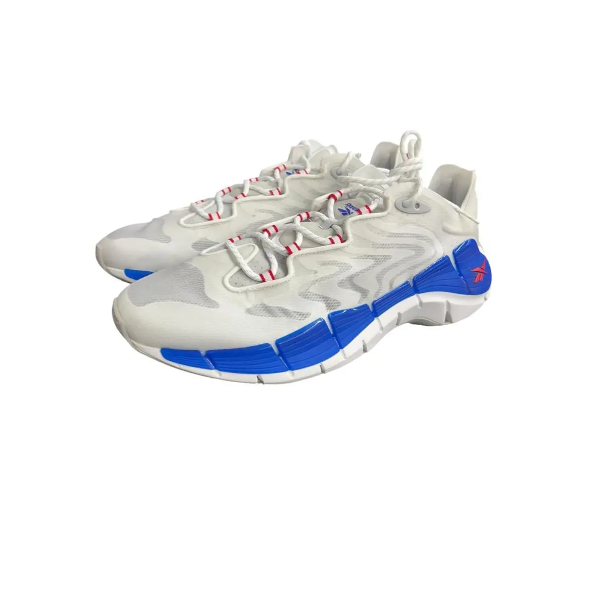 Reebok Adult Unisex Men Zig Kinetica II Sneaker H02745 White/grey/ Cobalt 12 M - White/Pure Grey/Bright Cobalt