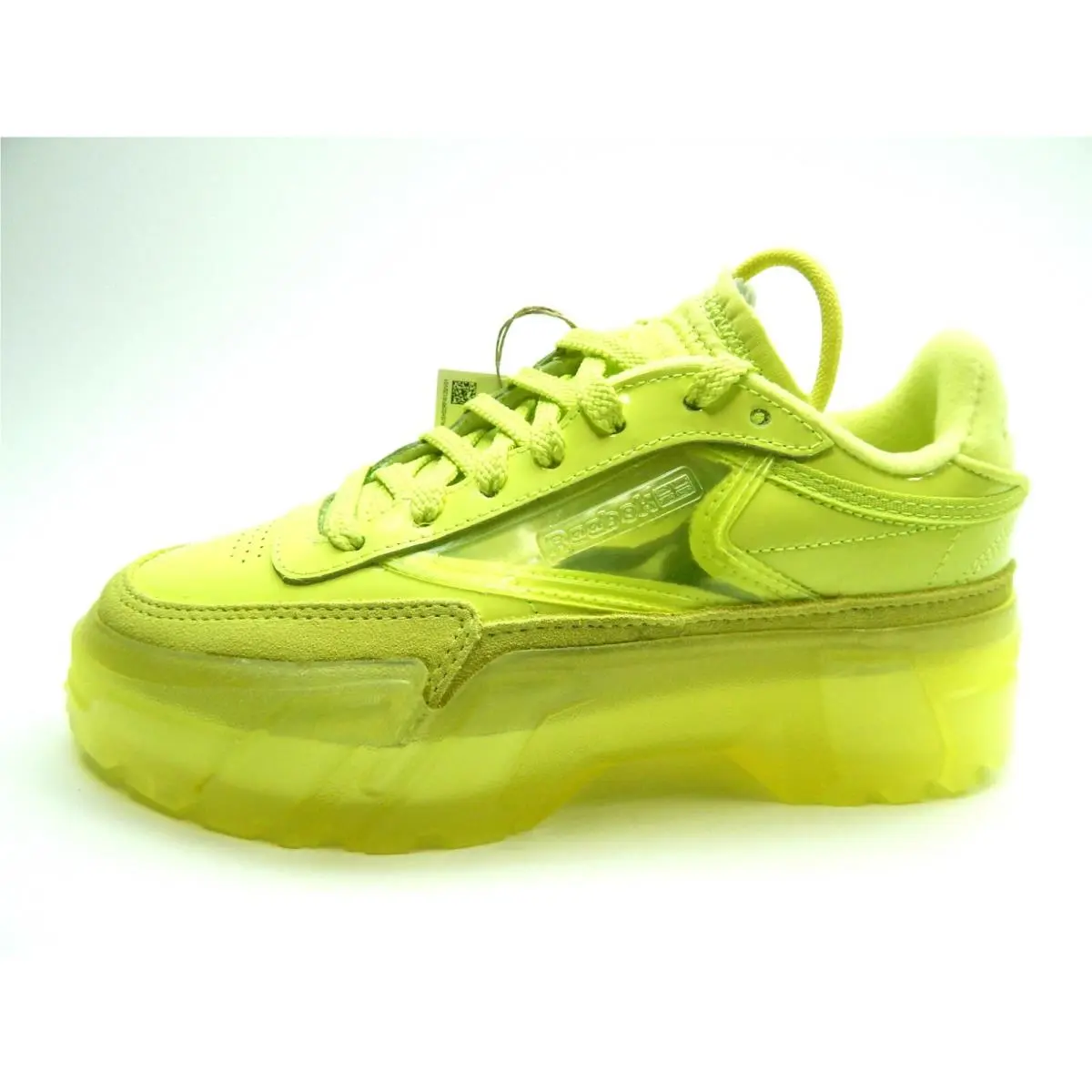 Reebok Women`s Club C Cardi H01010 Green Yellow Shoes Size 6