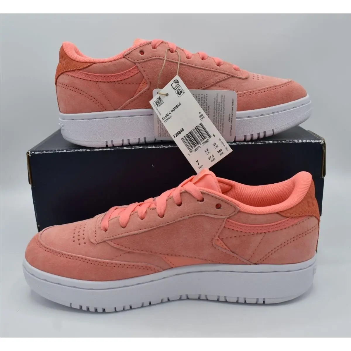 Reebok shoes - Reebok Club C Double - Club Double - FZ0848 - Pink (UPC: 194813389985) 2