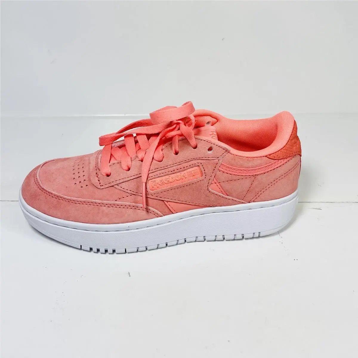 Reebok Club C Double Women`s Sneakers Coral Size 6.5