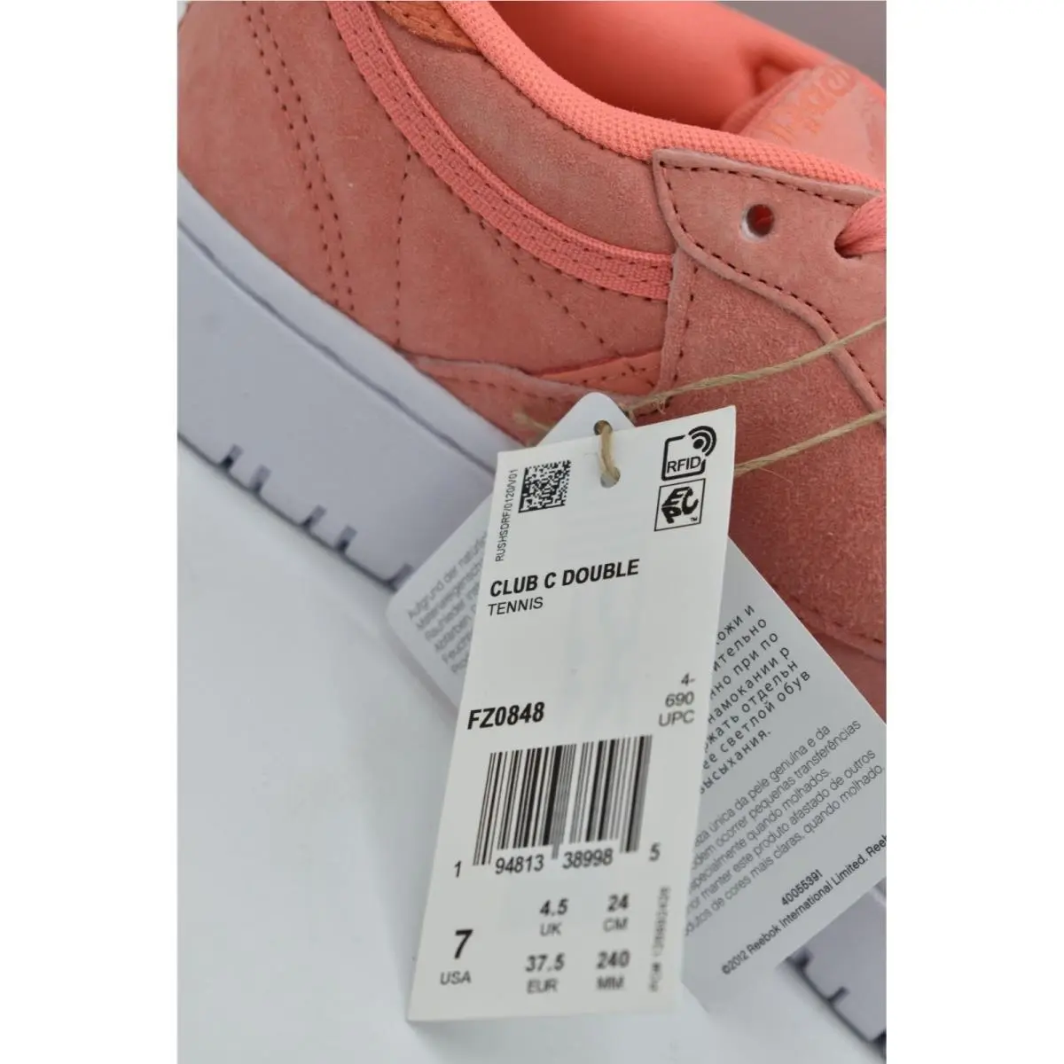 Reebok shoes - Reebok Club C Double - Club Double - FZ0848 - Pink (UPC: 194813389985) 8